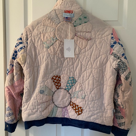 OOAK NWT Carleen reversible quilt jean jacket NWT - Picture 3 of 7